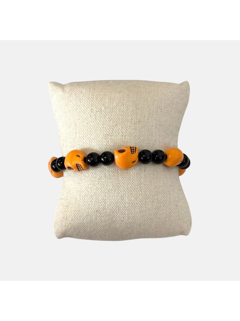 Skull Beaded Stretchable Bracelets